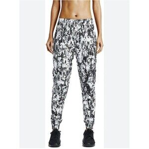 Nike Windbreaker‎ Track Pants Joggers Black White Graphic LARGE